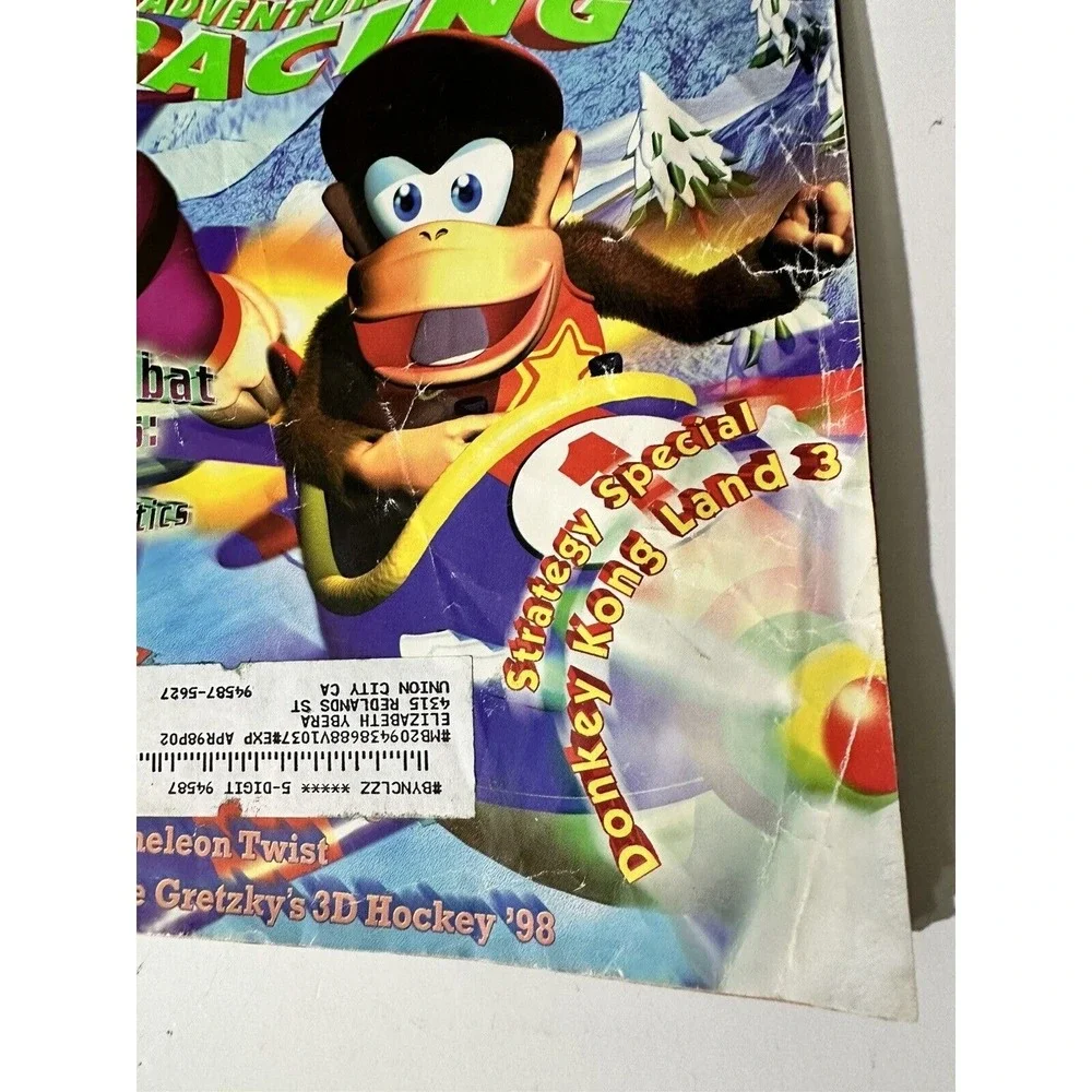 Diddy Kong Racing Nintendo Power Magazine Volume 103‎ Video Game December 1997